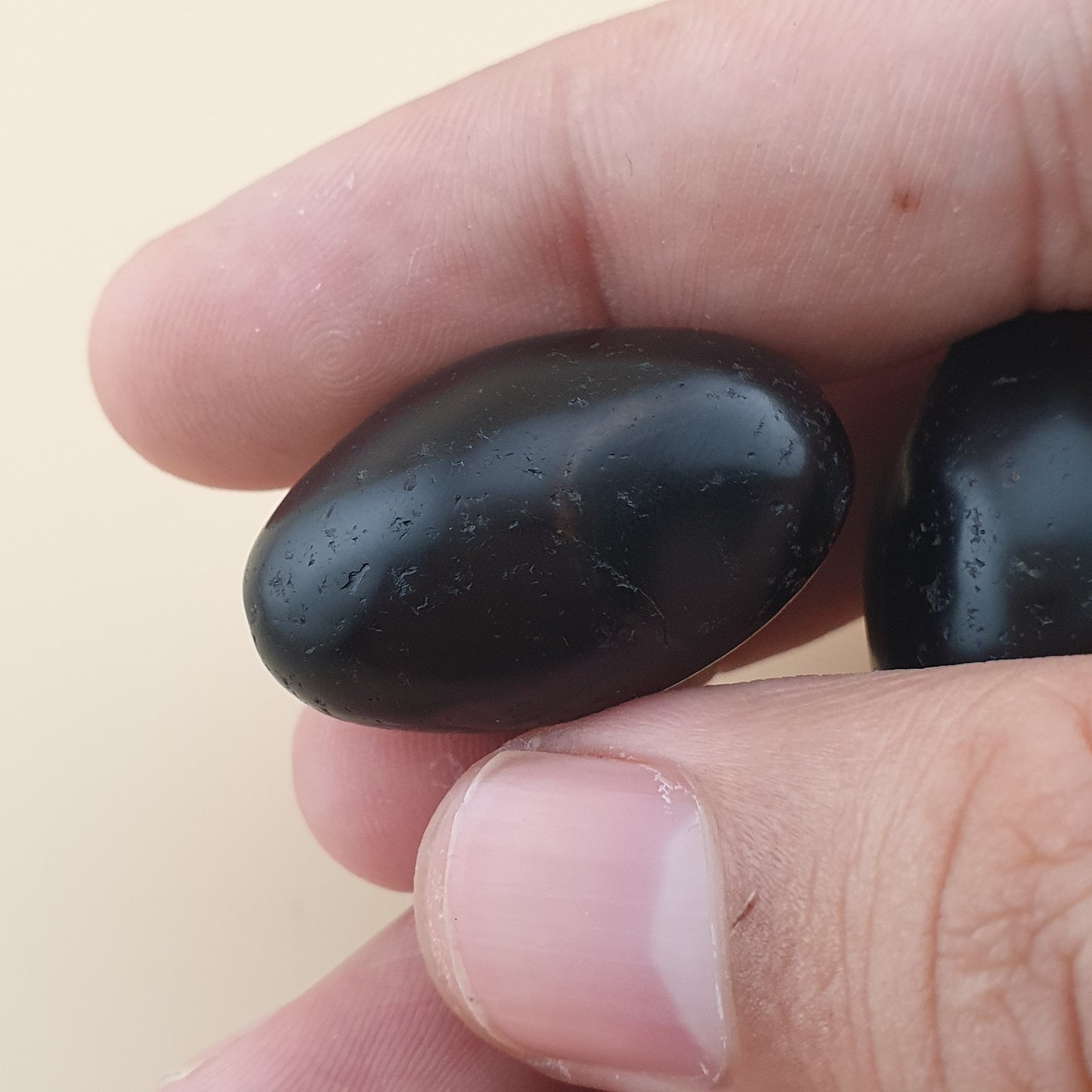 Antique Natural Brown Black Suliemani Oval Shape Suliemani Agate Lot of 3 Beads