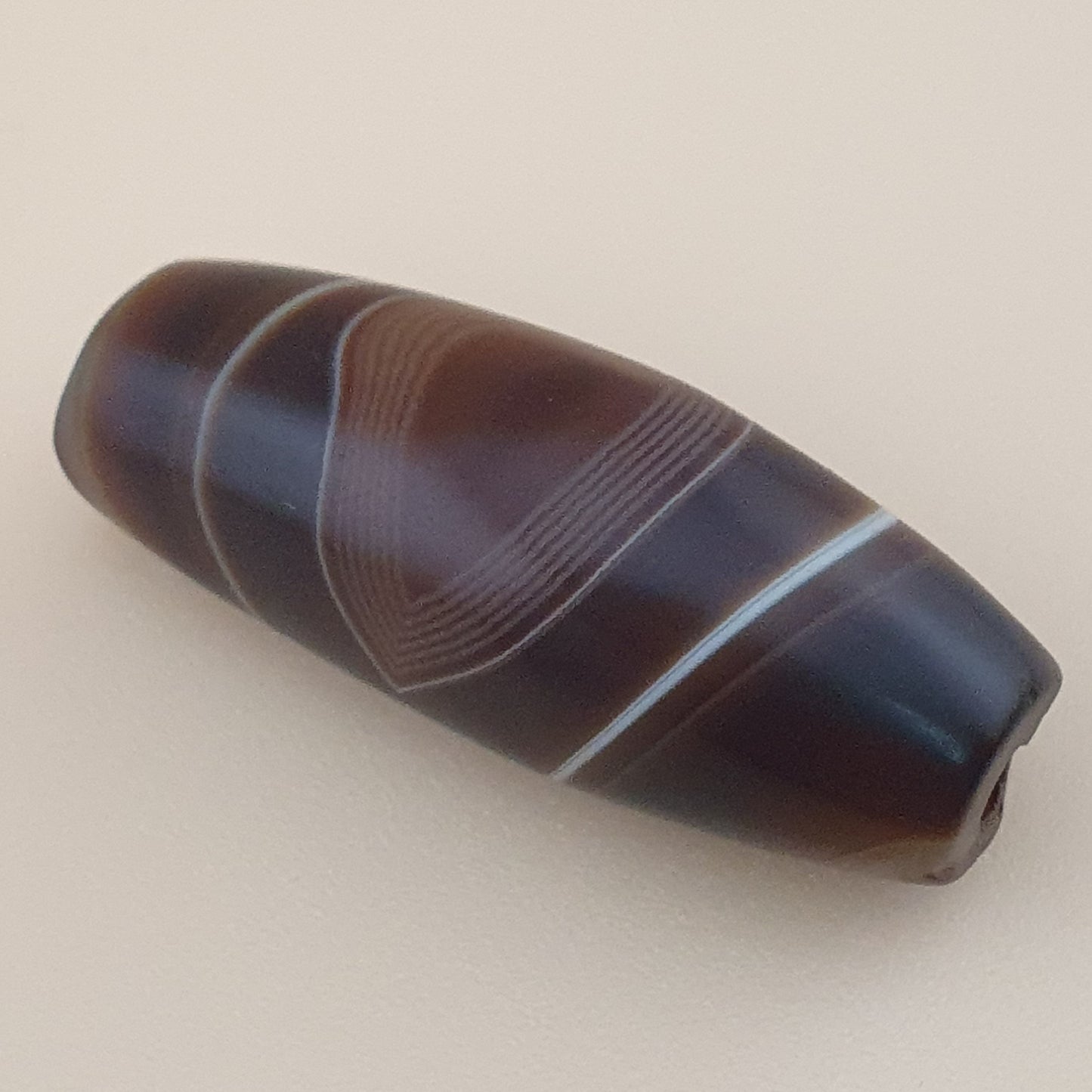 Vintage Suliemani Yemeni Natural Eye Agate Bead Amulet