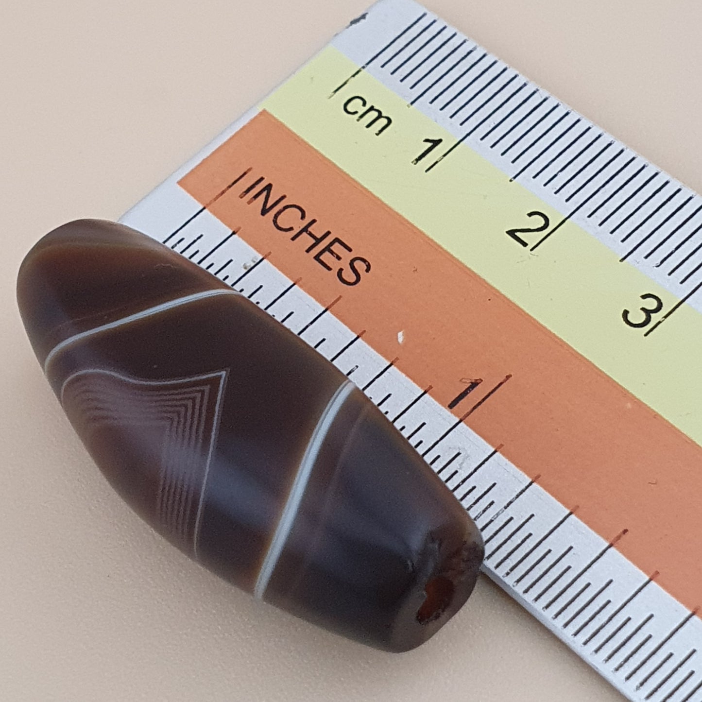 Vintage Suliemani Yemeni Natural Eye Agate Bead Amulet