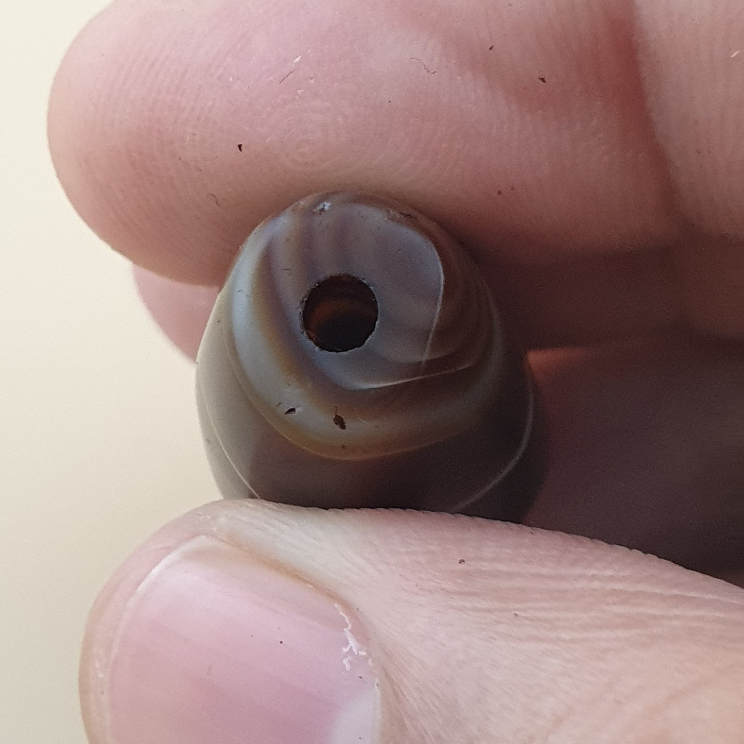 Vintage Suliemani Yemeni Natural Eye Agate Bead Amulet