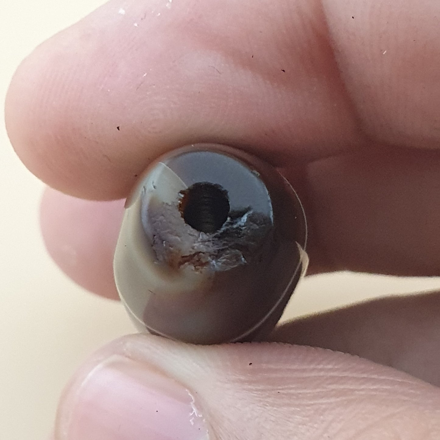Vintage Suliemani Yemeni Natural Eye Agate Bead Amulet