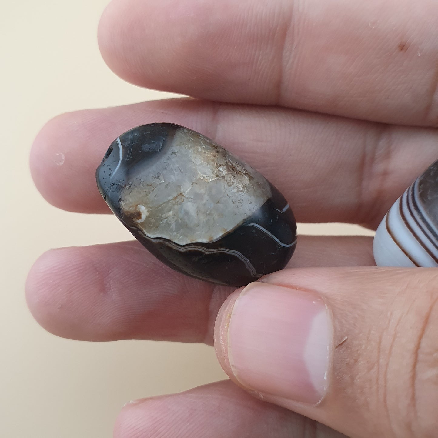 Vintage Suliemani Agate Natural Eyes Agate Bead Amulets