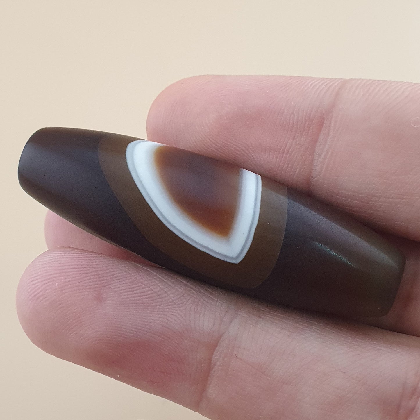 Vintage Natural Yemeni Suliemani Agate Bead Amulet