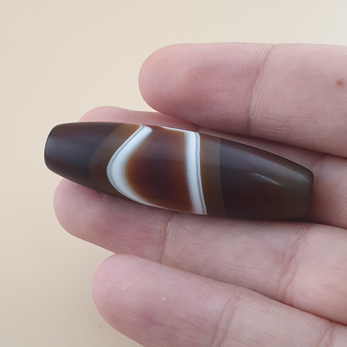 Vintage Natural Yemeni Suliemani Agate Bead Amulet
