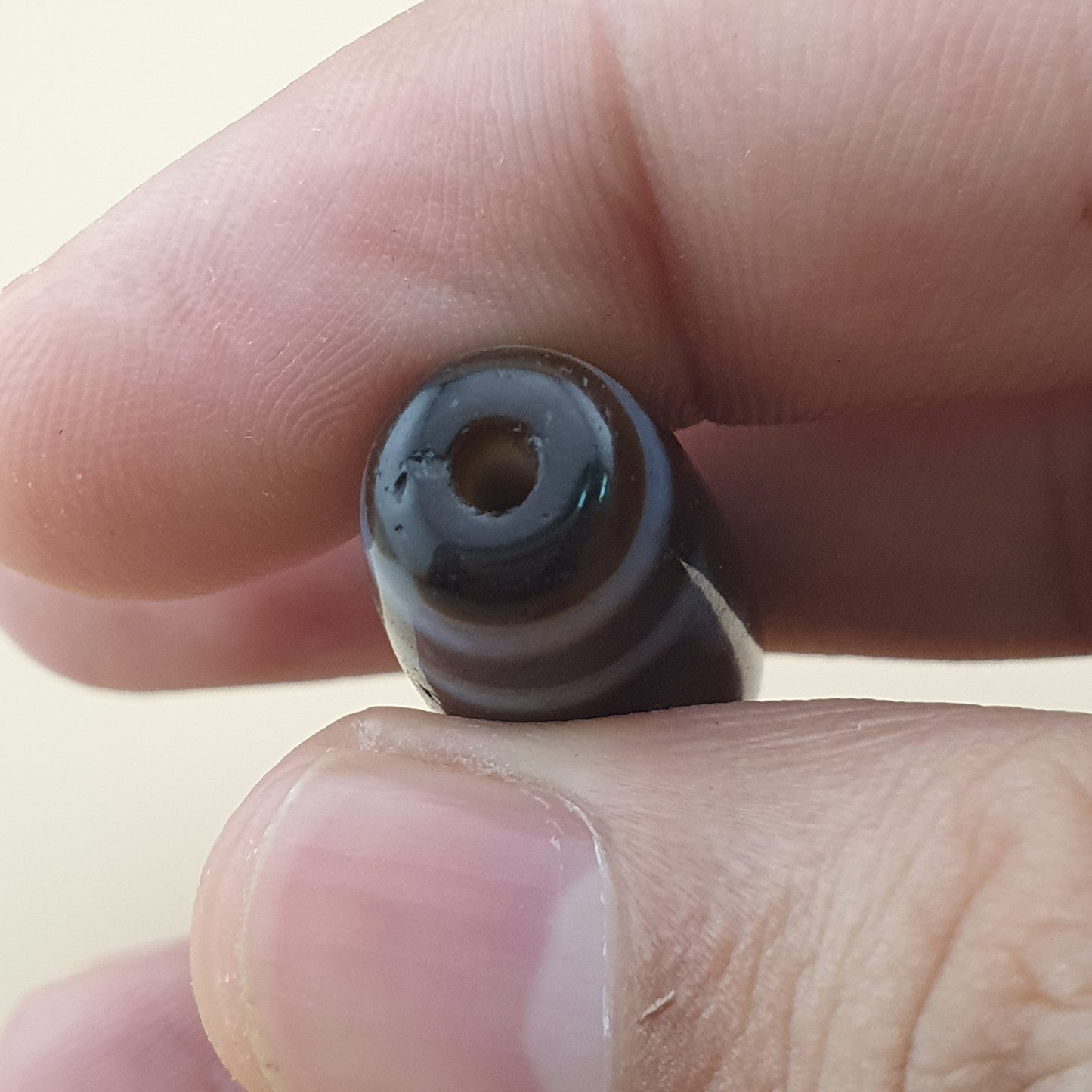 Vintage 5 Eyes Himalayan Tibetan Agate Dzi Bead Amulet