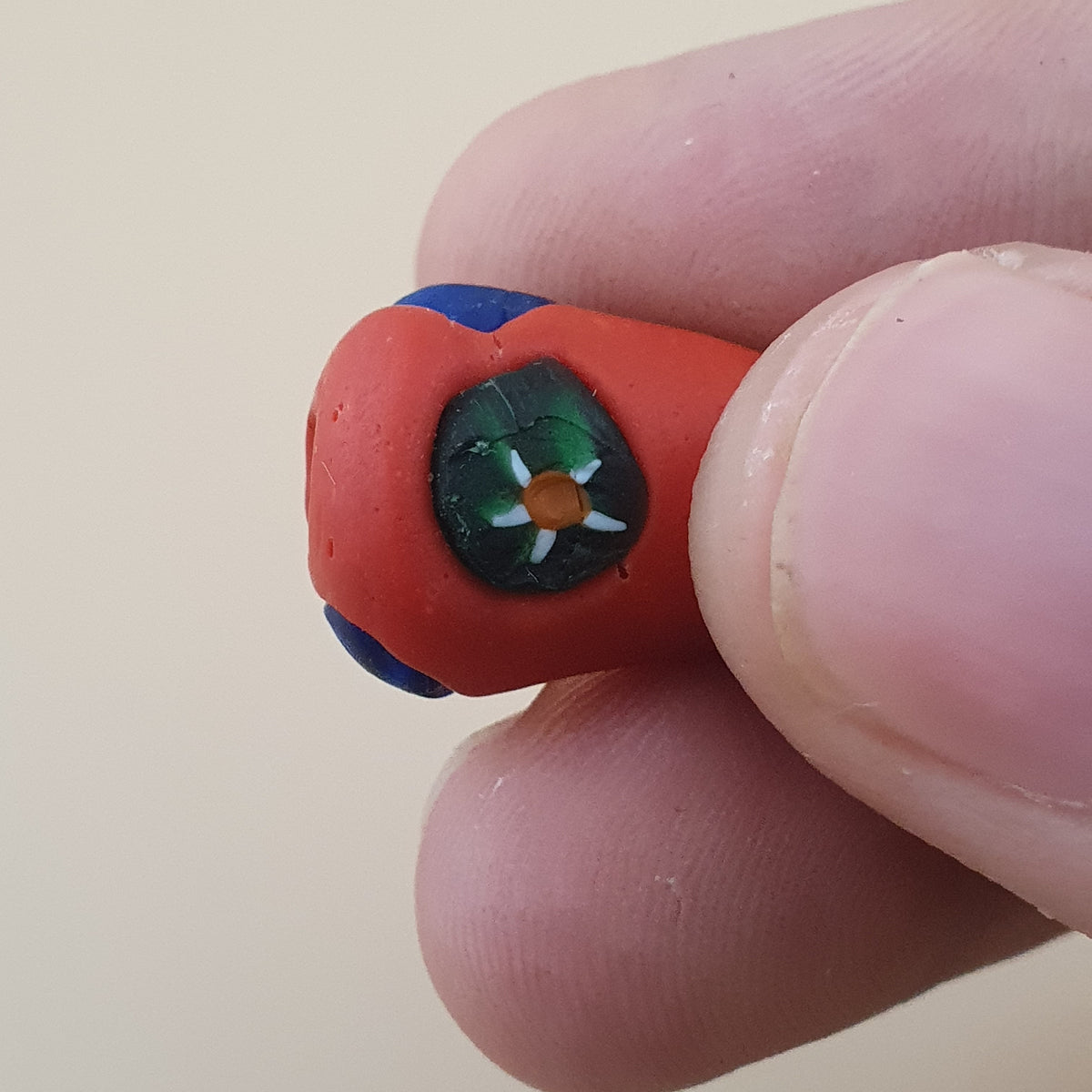 Vintage Venetian Style Millefiori Glass Beads – Lot of 7