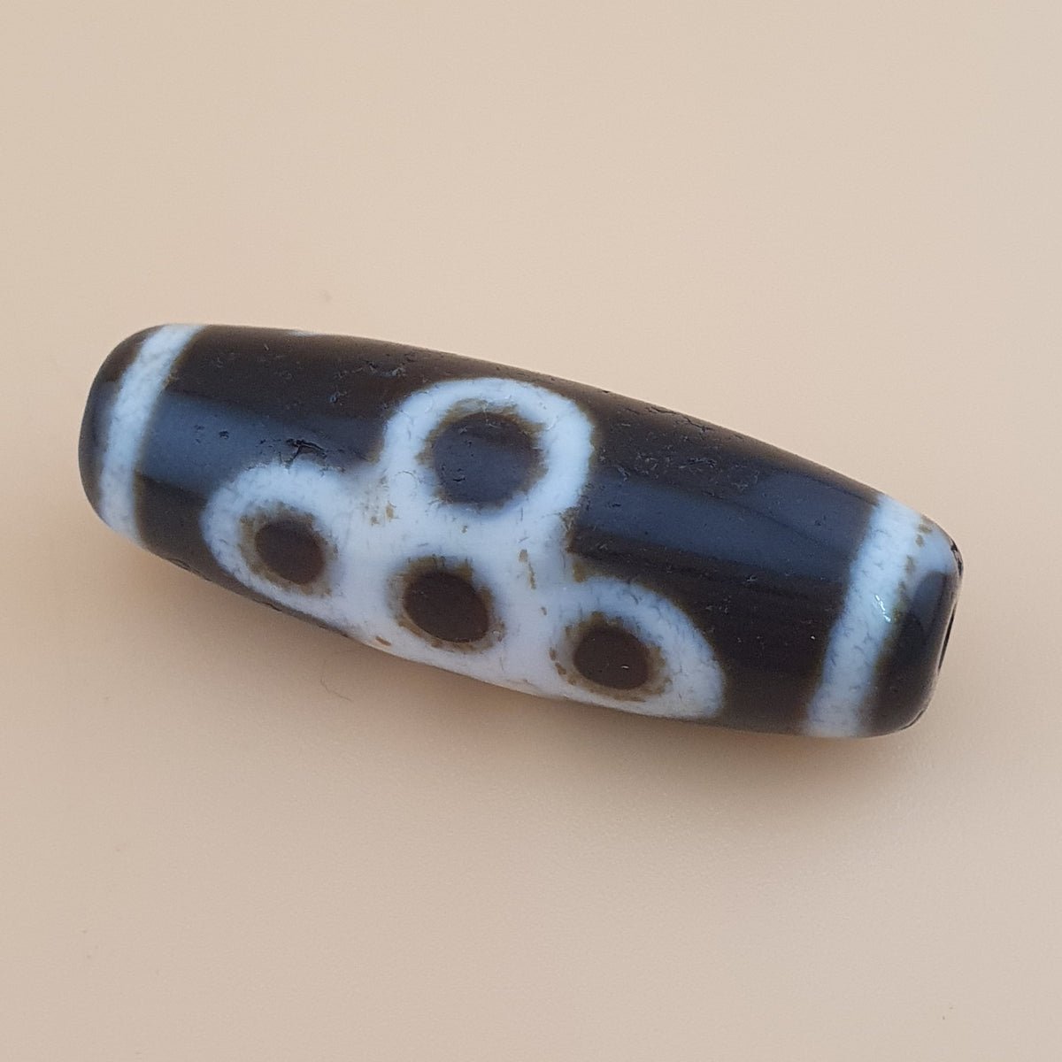 Tibetan Himalayan Flower-Energy Patterned Antique Bead