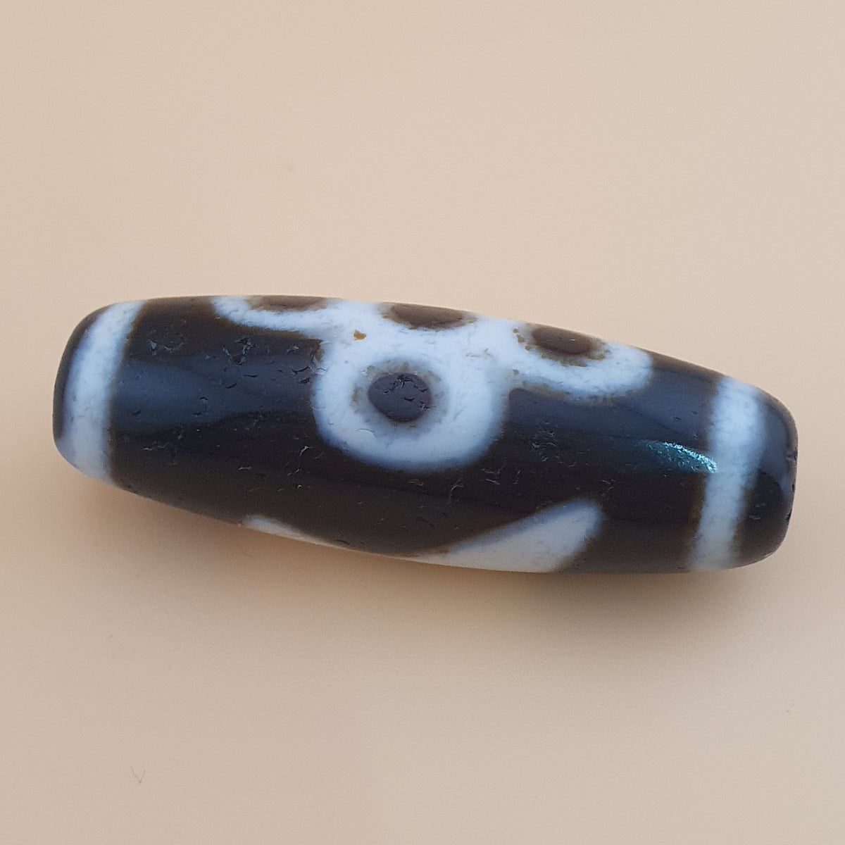 Tibetan Himalayan Flower-Energy Patterned Antique Bead