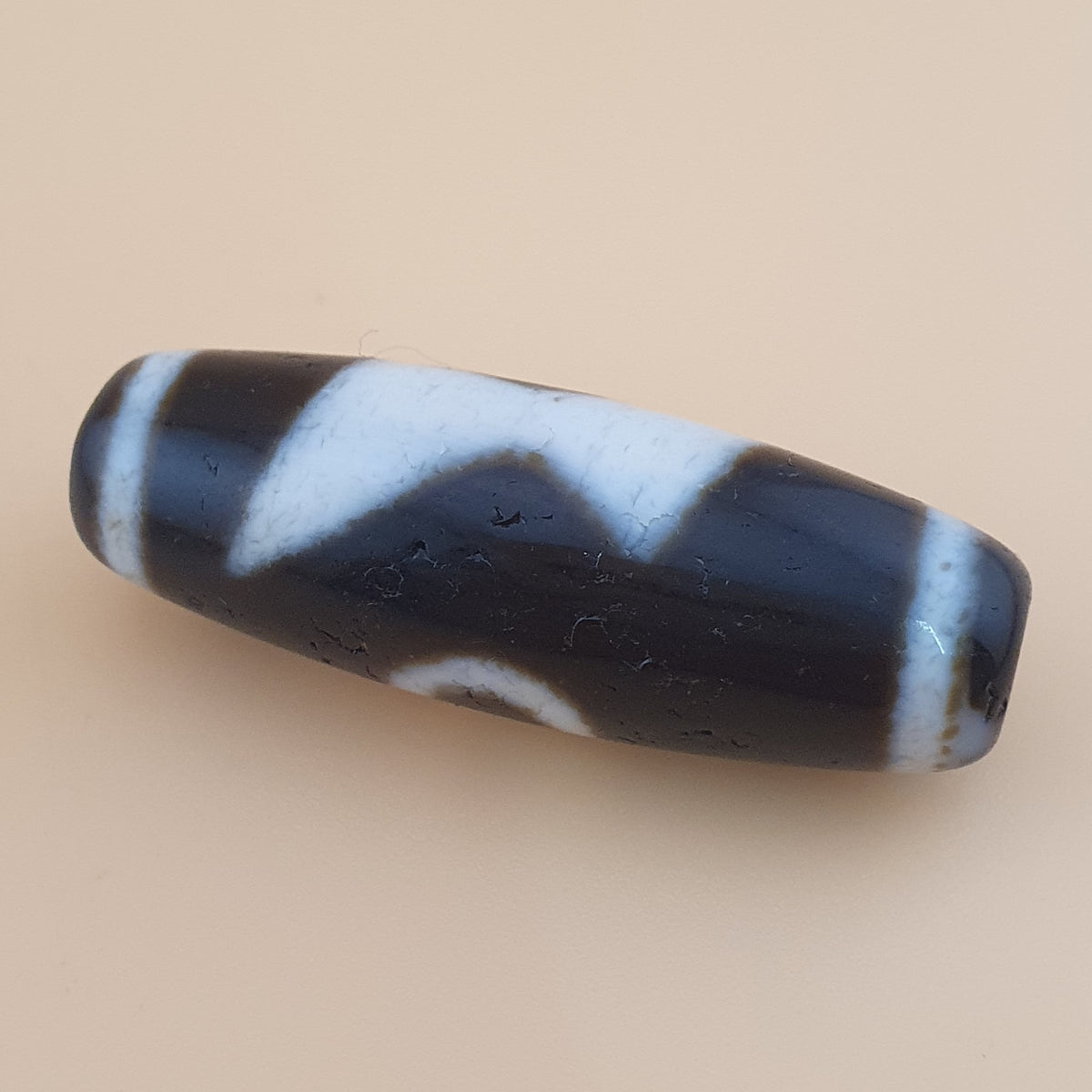 Tibetan Himalayan Flower-Energy Patterned Antique Bead
