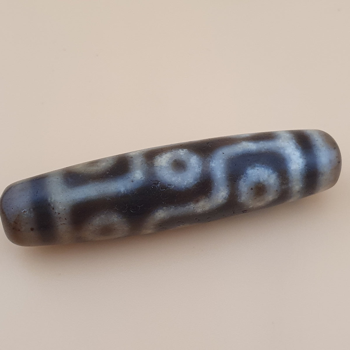 Vintage 9 Eyes Himalayan Tibetan Agate Dzi Bead Amulet
