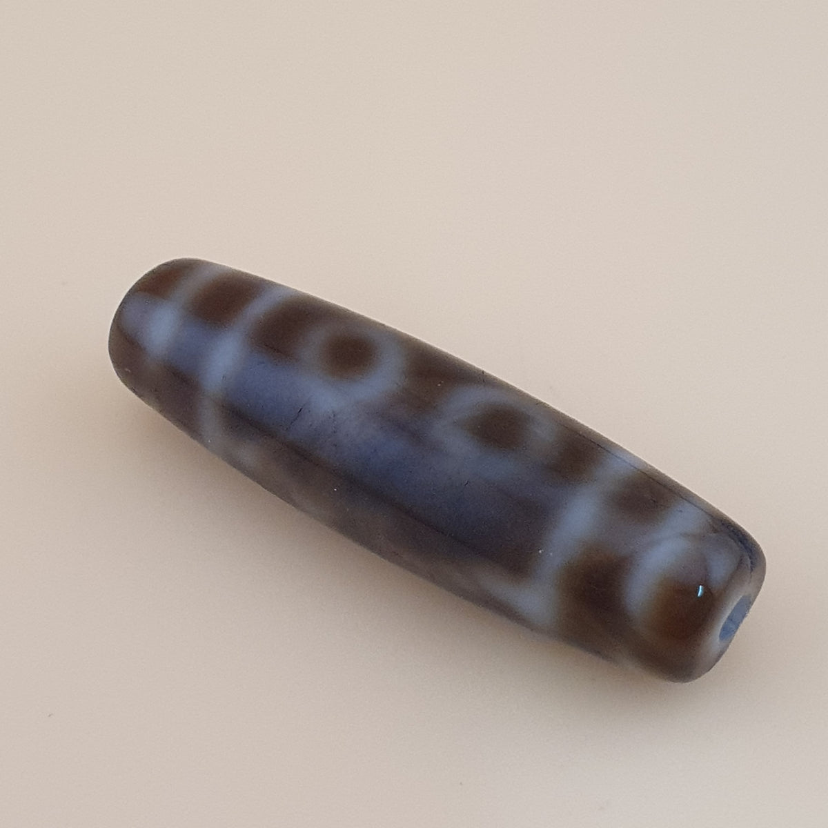 Vintage 5 Eyes Himalayan Tibetan Agate Dzi Bead Amulet
