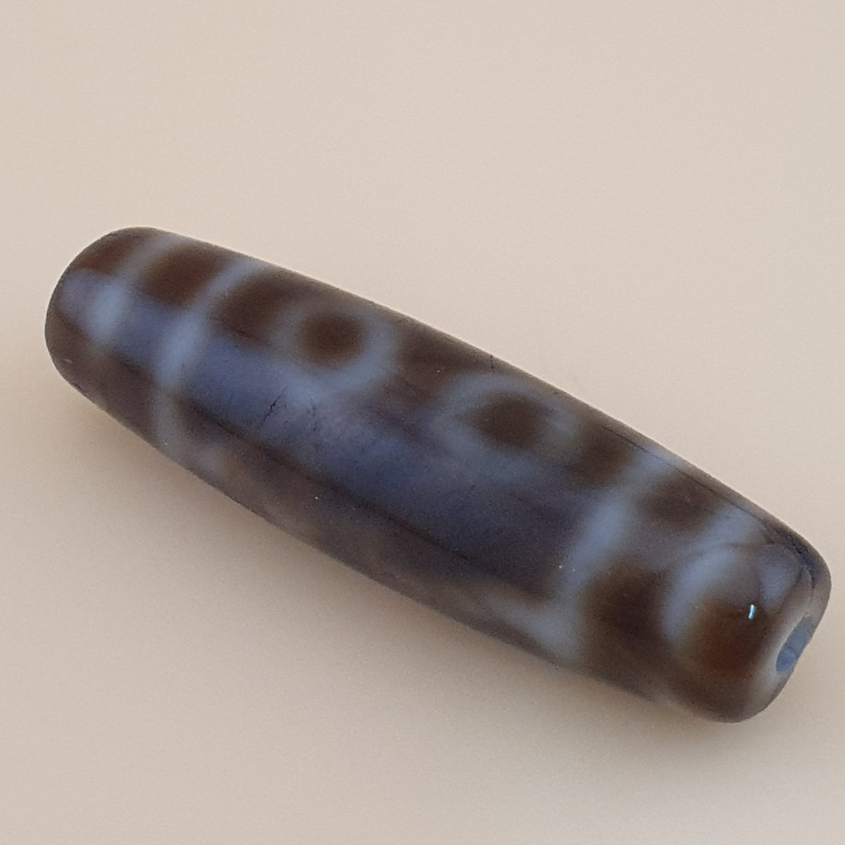 Vintage 5 Eyes Himalayan Tibetan Agate Dzi Bead Amulet