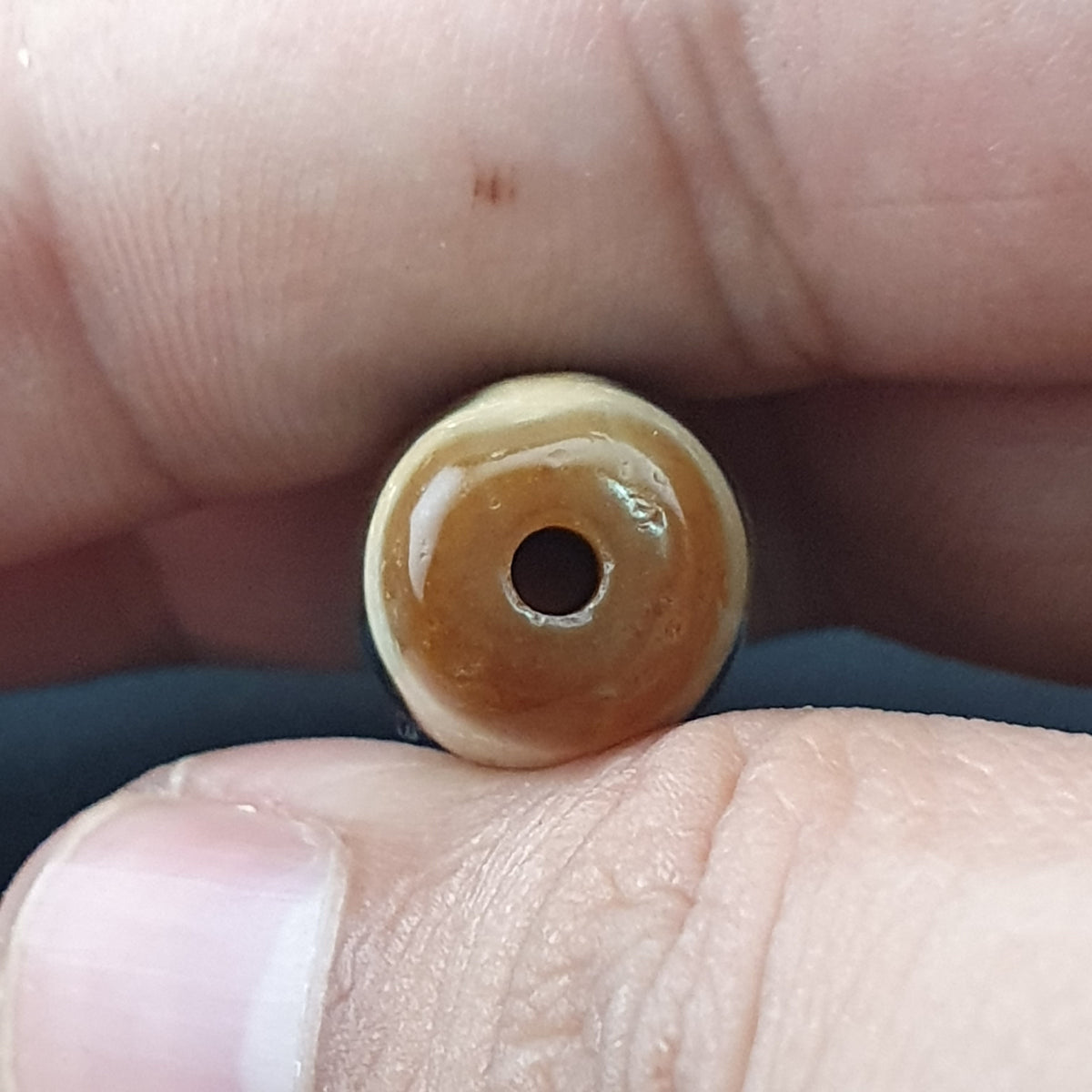 Rare Tibetan Treasure Vase Pattern Dzi Agate Bead Vintage Himalayan Amulet