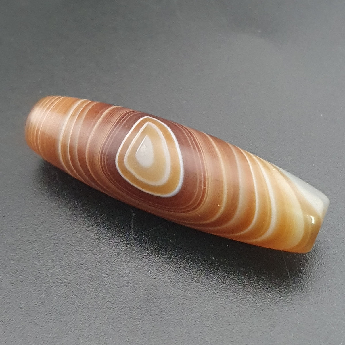 Vintage Natural Eye Yemeni Suleimani Agate Bead Amulet