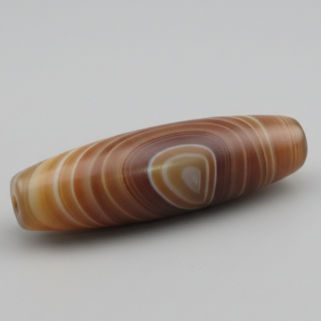 Vintage Natural Eye Yemeni Suleimani Agate Bead Amulet