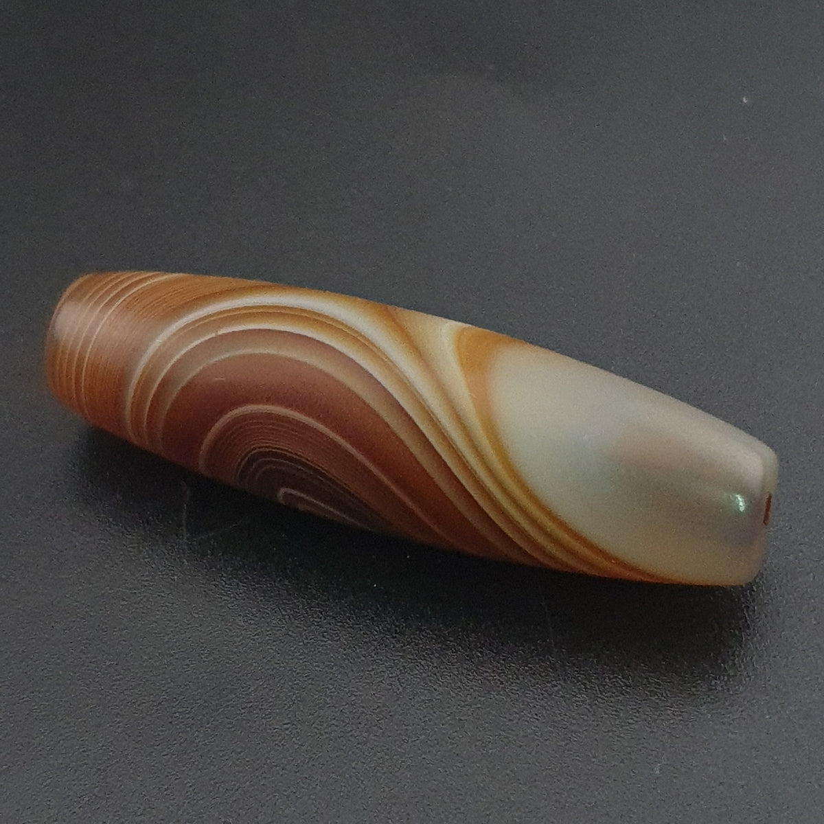 Vintage Natural Eye Yemeni Suleimani Agate Bead Amulet