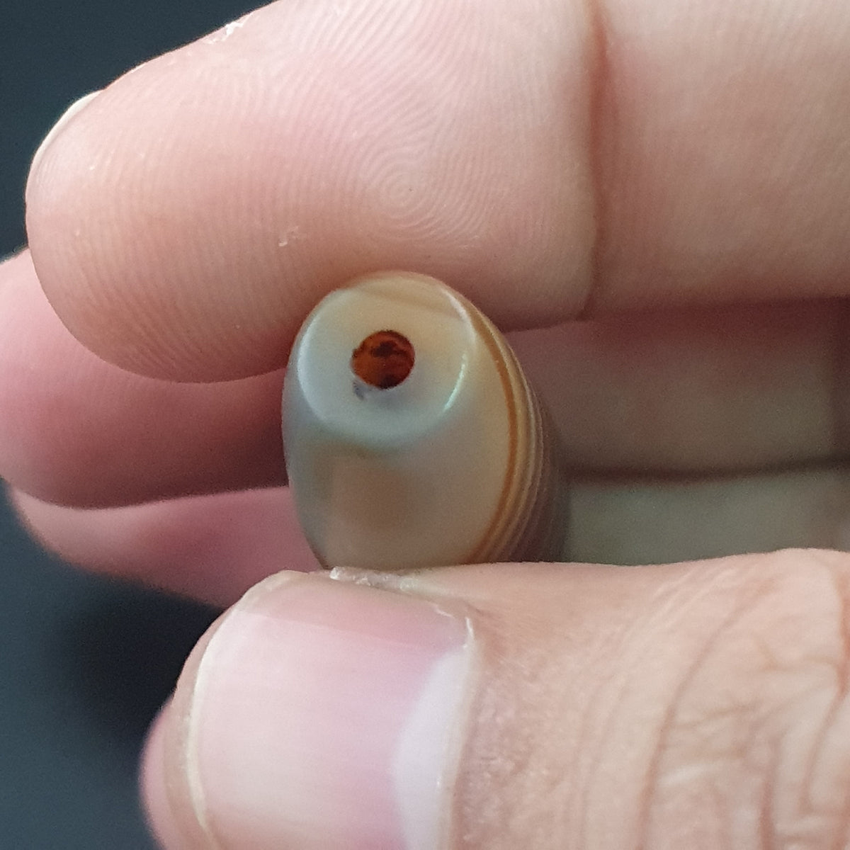 Vintage Natural Eye Yemeni Suleimani Agate Bead Amulet