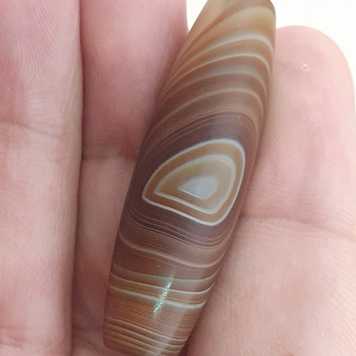 Vintage Natural Eye Yemeni Suleimani Agate Bead Amulet