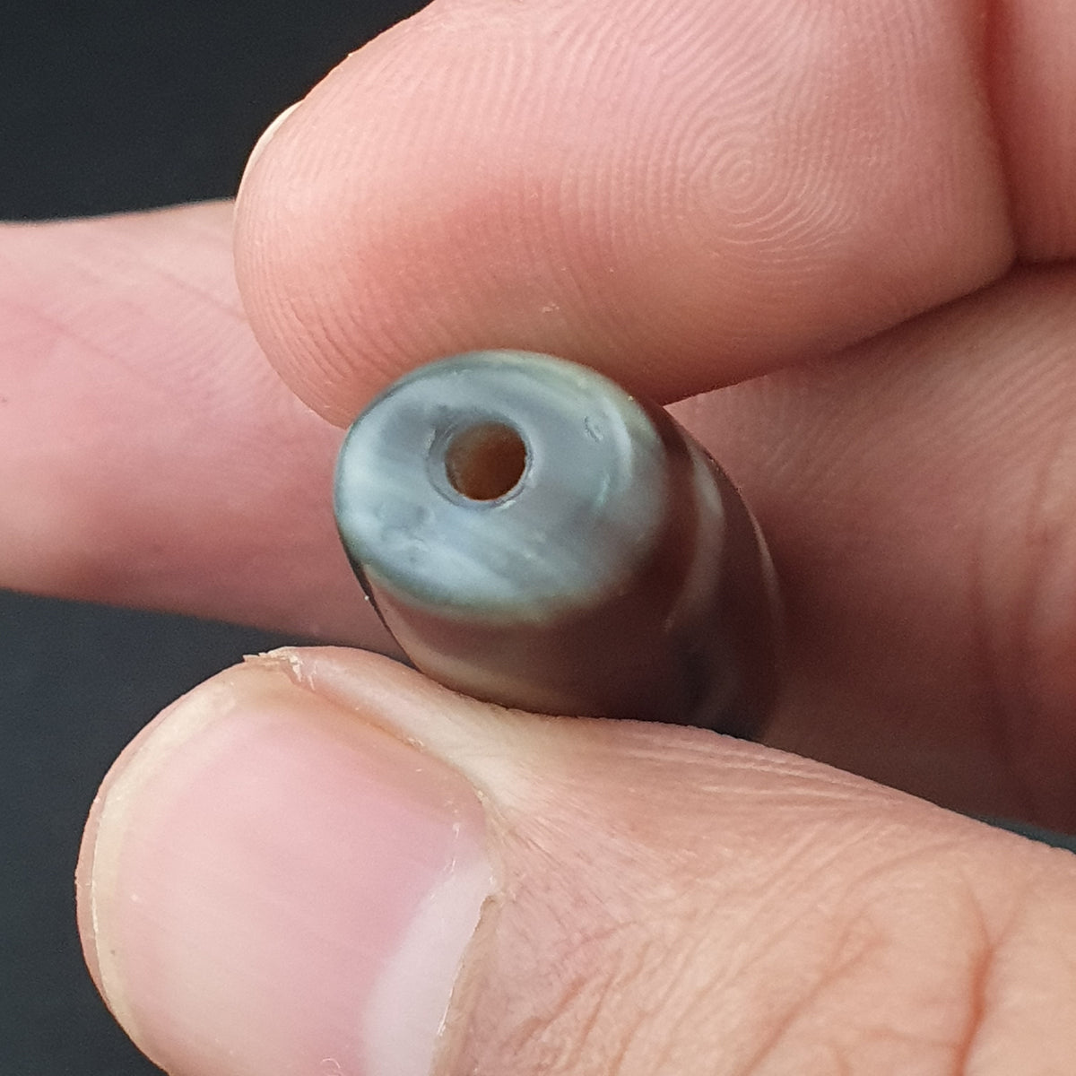 Vintage 2 Eyes Himalayan Tibetan Agate Dzi bead Amulet Lot of 3