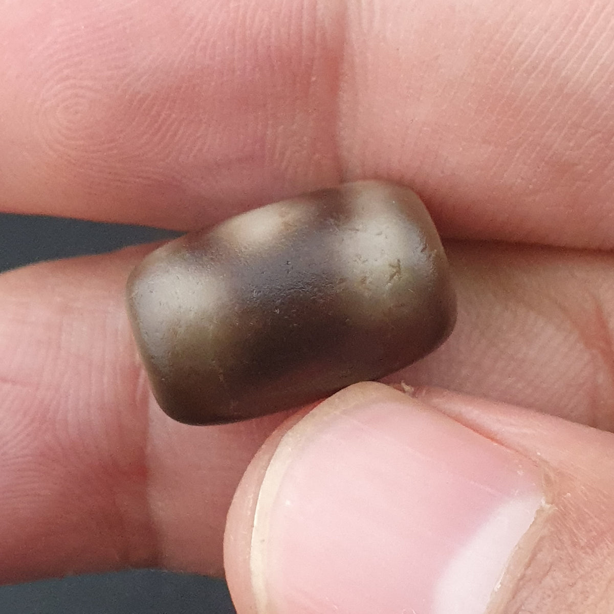 Vintage 2 Eyes Himalayan Tibetan Agate Dzi bead Amulet Lot of 3