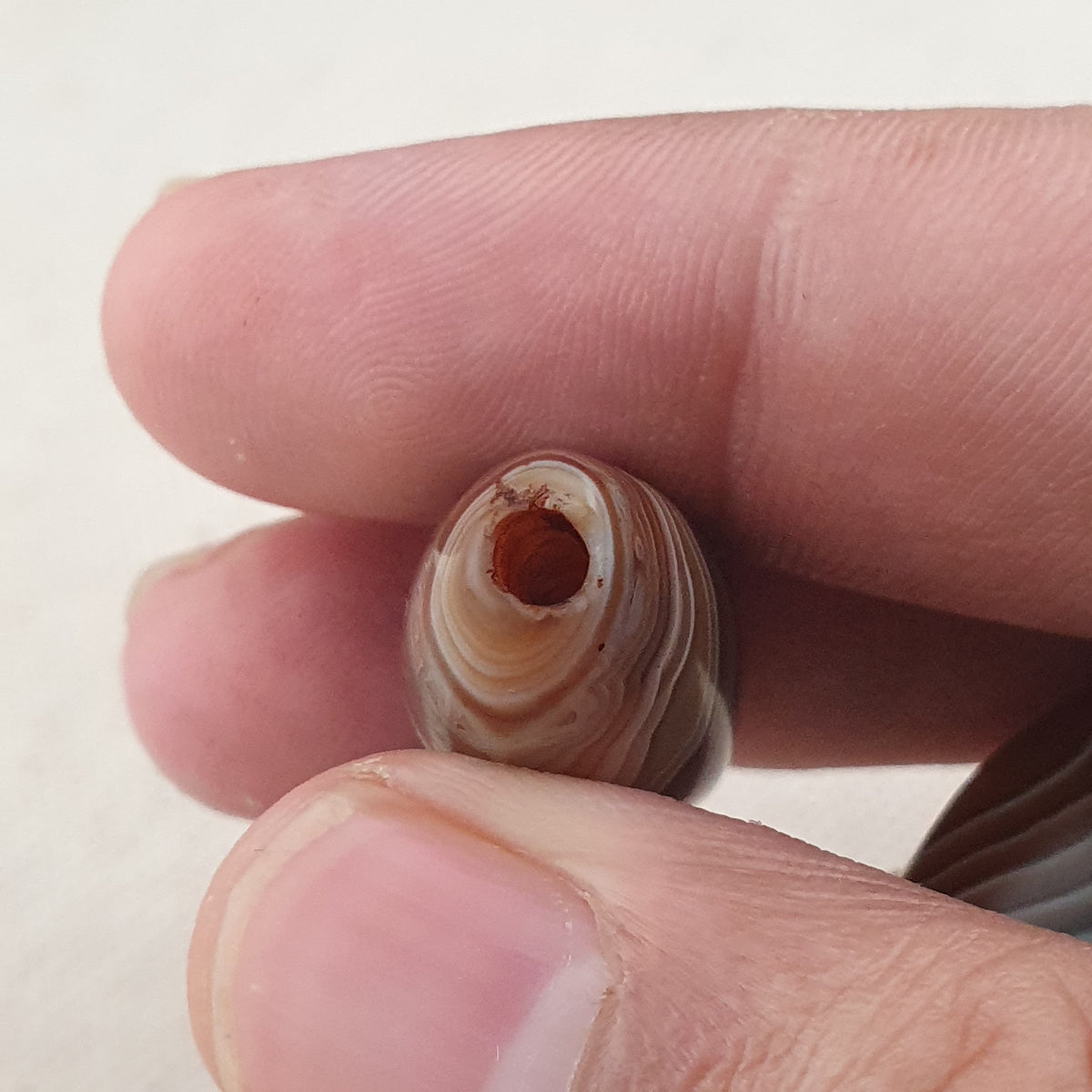 Vintage Natural Eye Suliemani Agate Beads Amulet Lot Of 3