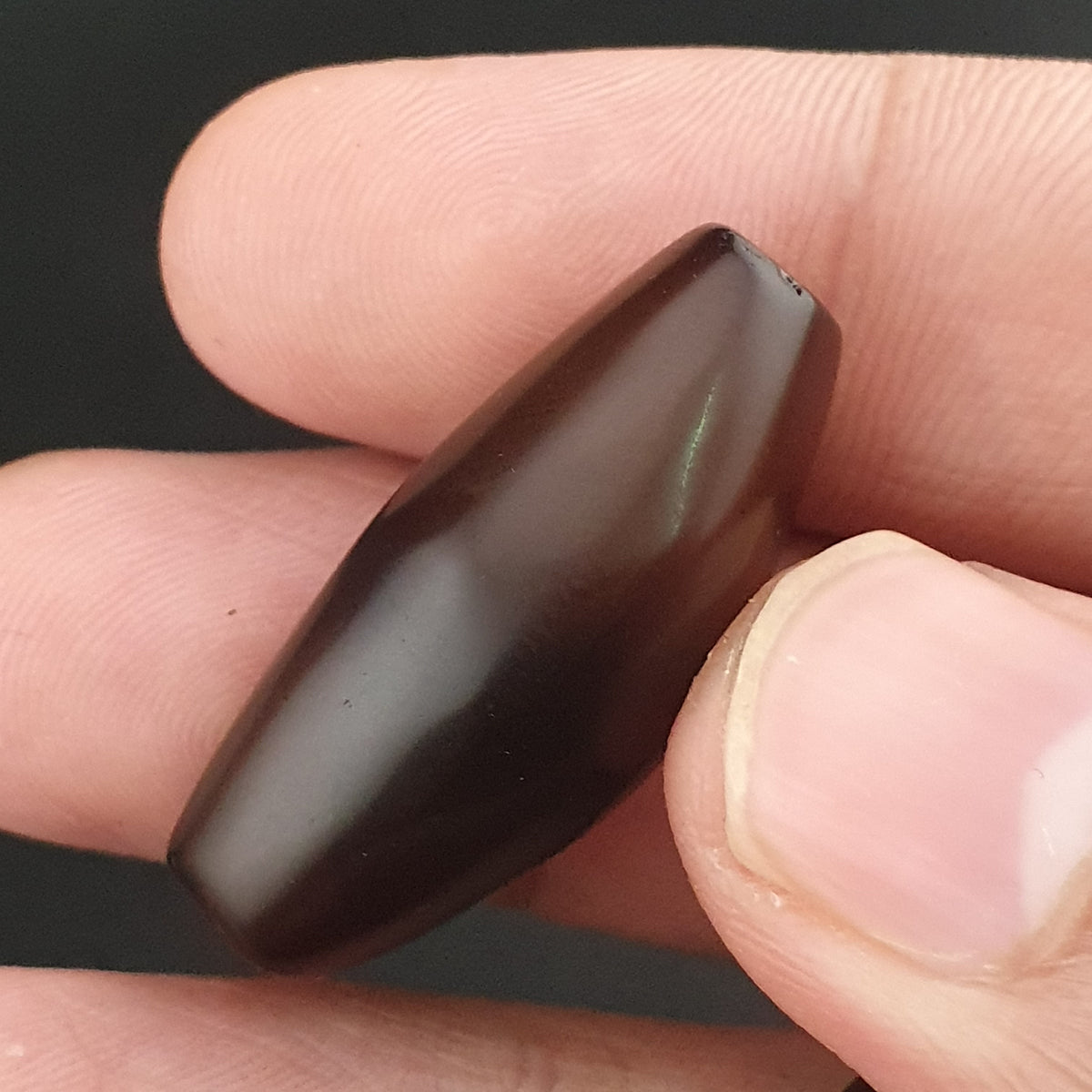 Vintage Natural Eye Suliemani Agate Beads Amulet Lot Of 3
