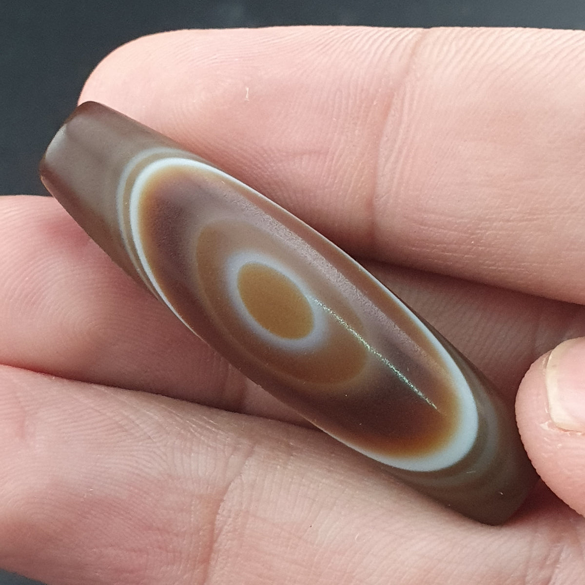 Vintage Yemeni Suliemani Eye Agate Bead Amulet