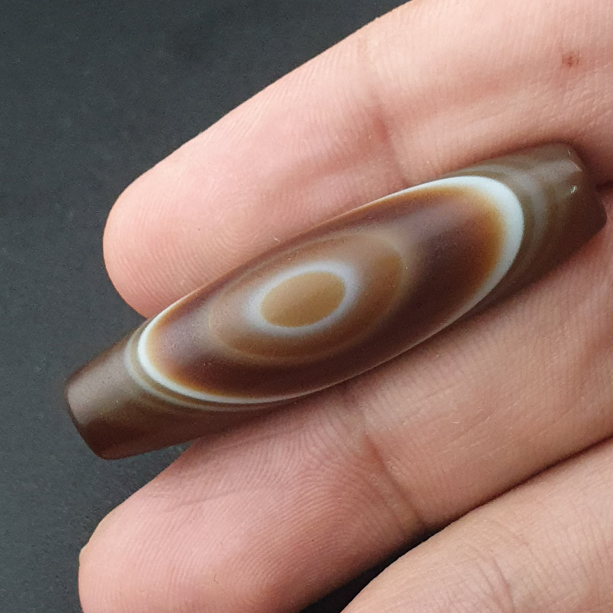 Vintage Yemeni Suliemani Eye Agate Bead Amulet