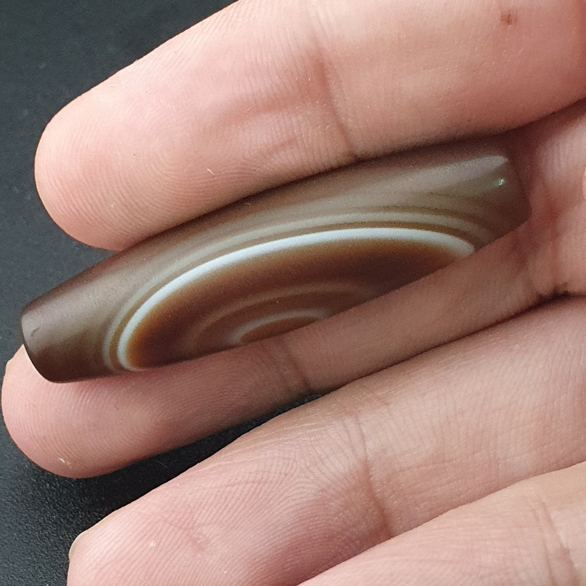 Vintage Yemeni Suliemani Eye Agate Bead Amulet