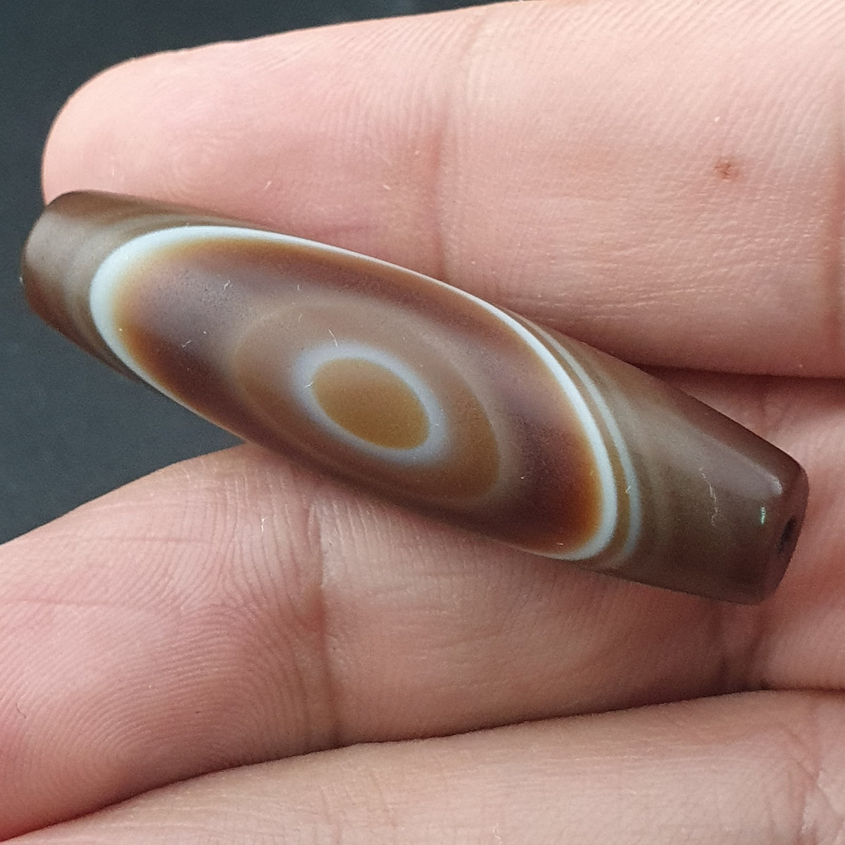 Vintage Yemeni Suliemani Eye Agate Bead Amulet