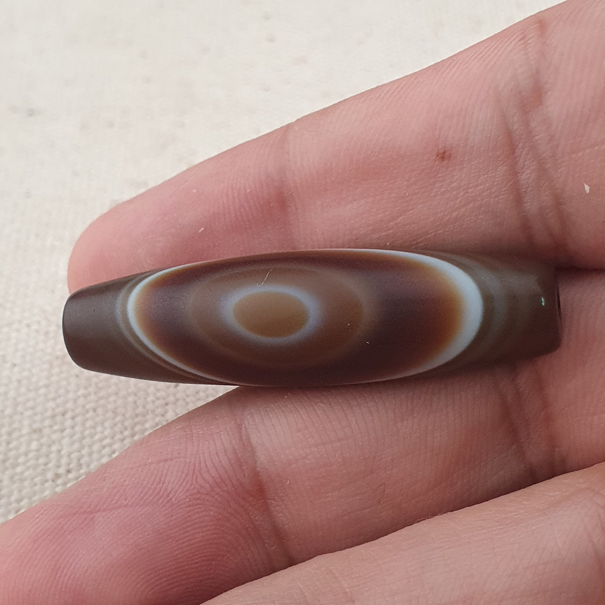 Vintage Yemeni Suliemani Eye Agate Bead Amulet