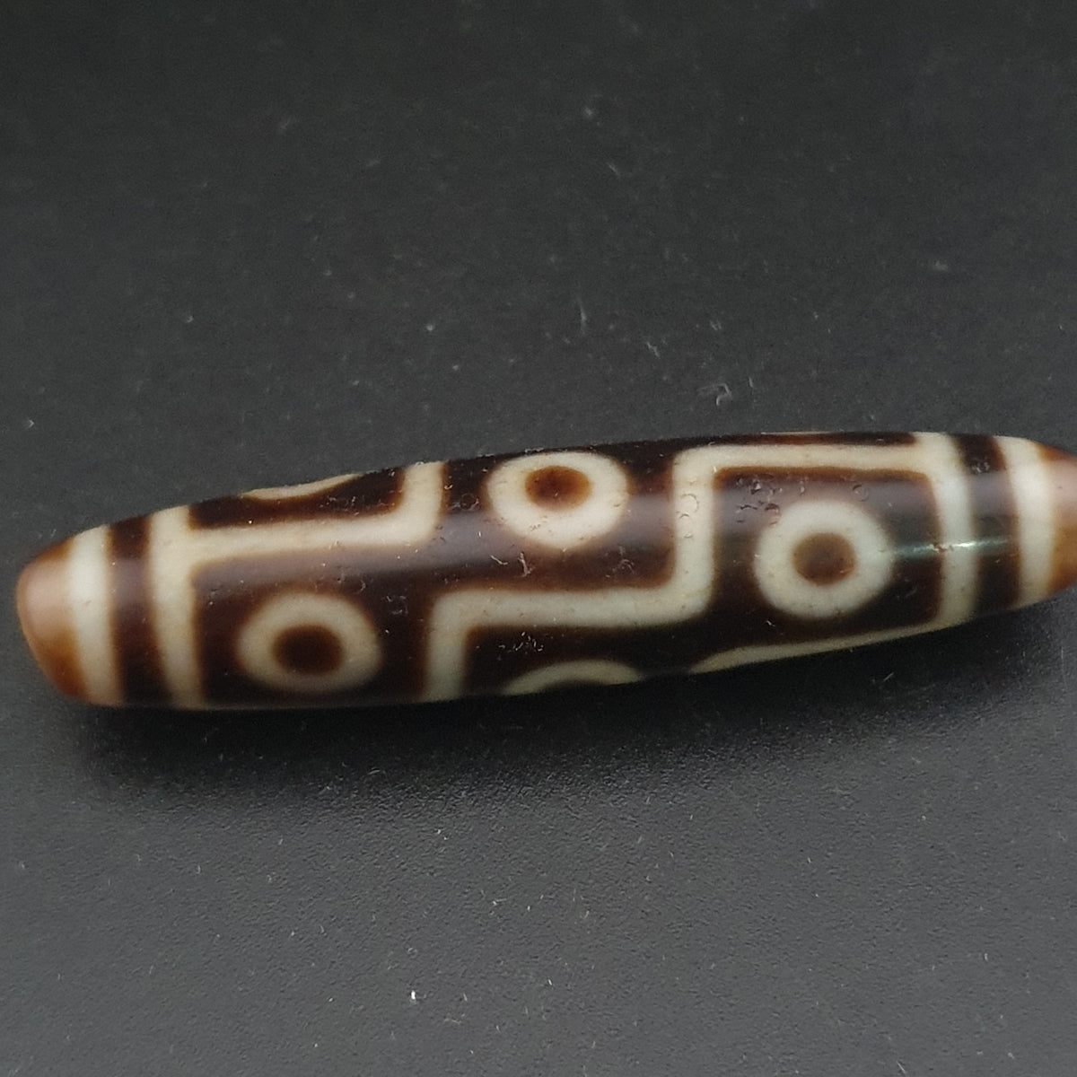 Antique Himalayan 9 Eyes Agate Dzi Bead Amulet
