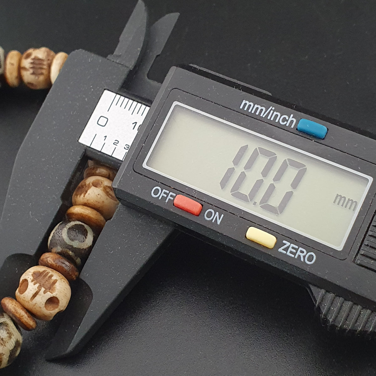 Armband mit antiken, geätzten Karneol-Achat- und Pumtek-Pyu-Perlen