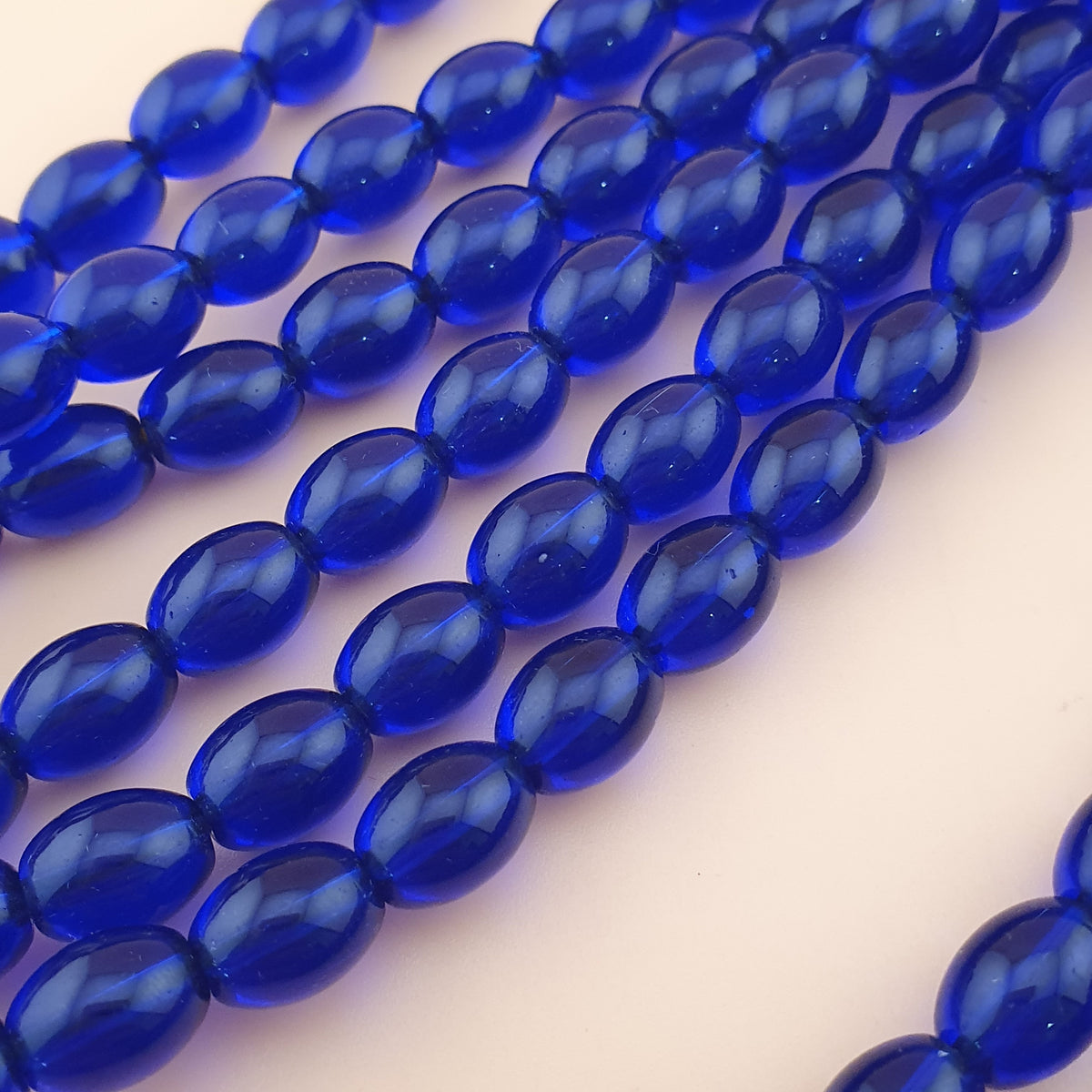 Vintage Cobalt Blue African Glass Beads Strands