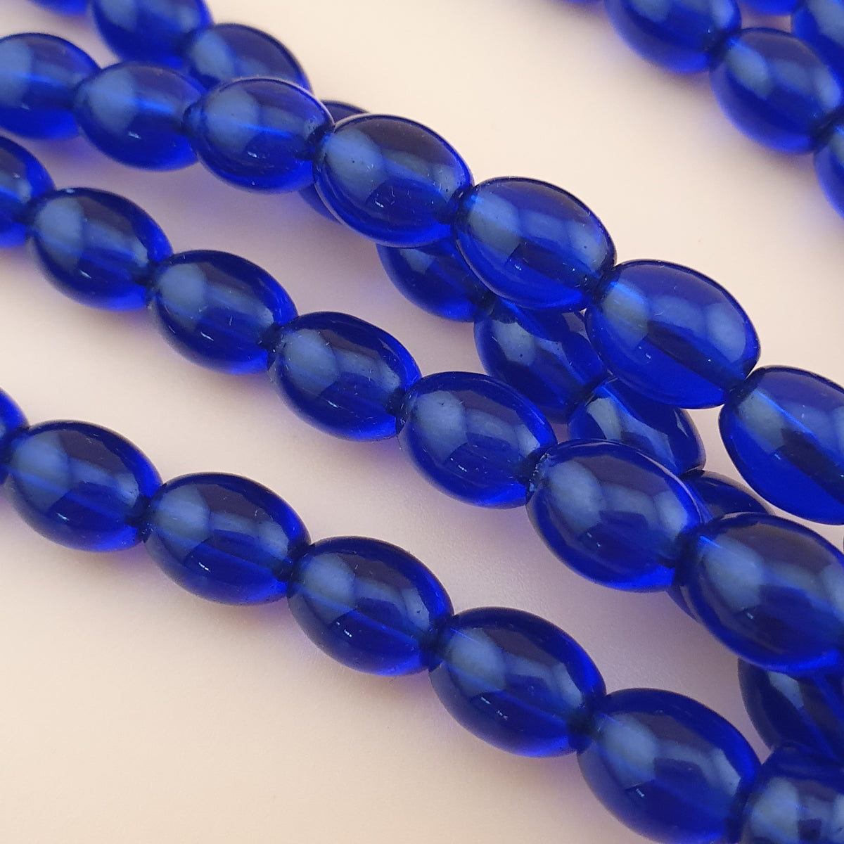 Vintage Cobalt Blue African Glass Beads Strands