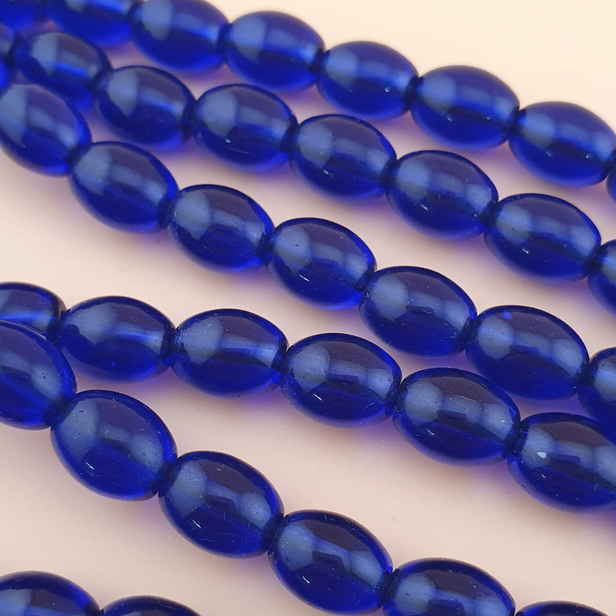 Vintage Cobalt Blue African Glass Beads Strands
