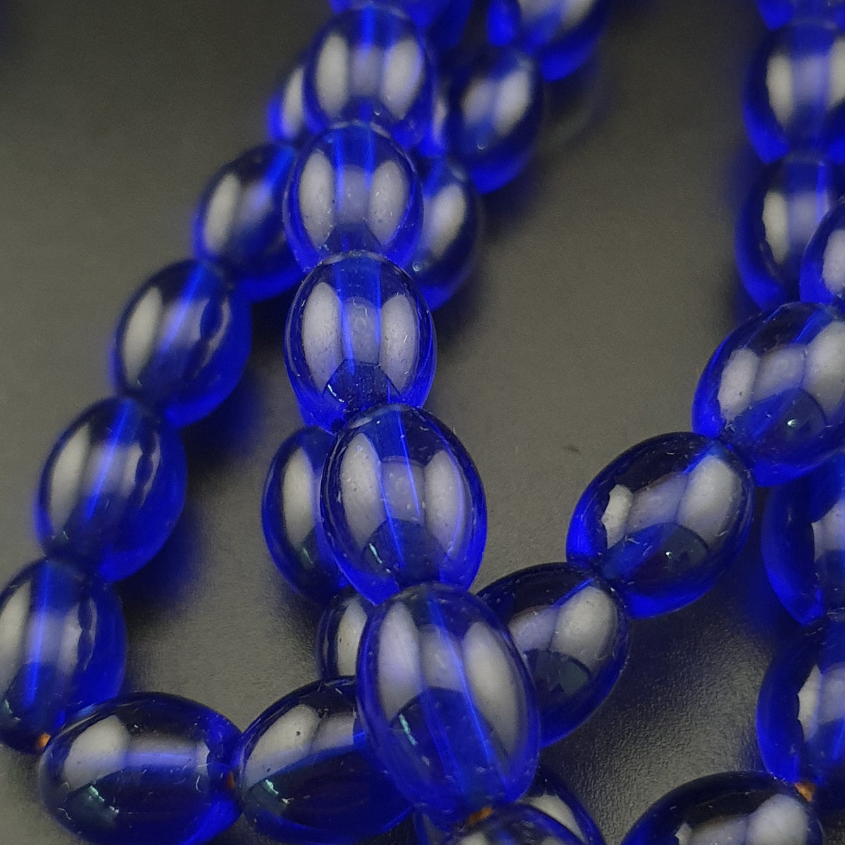 Vintage Cobalt Blue African Glass Beads Strands