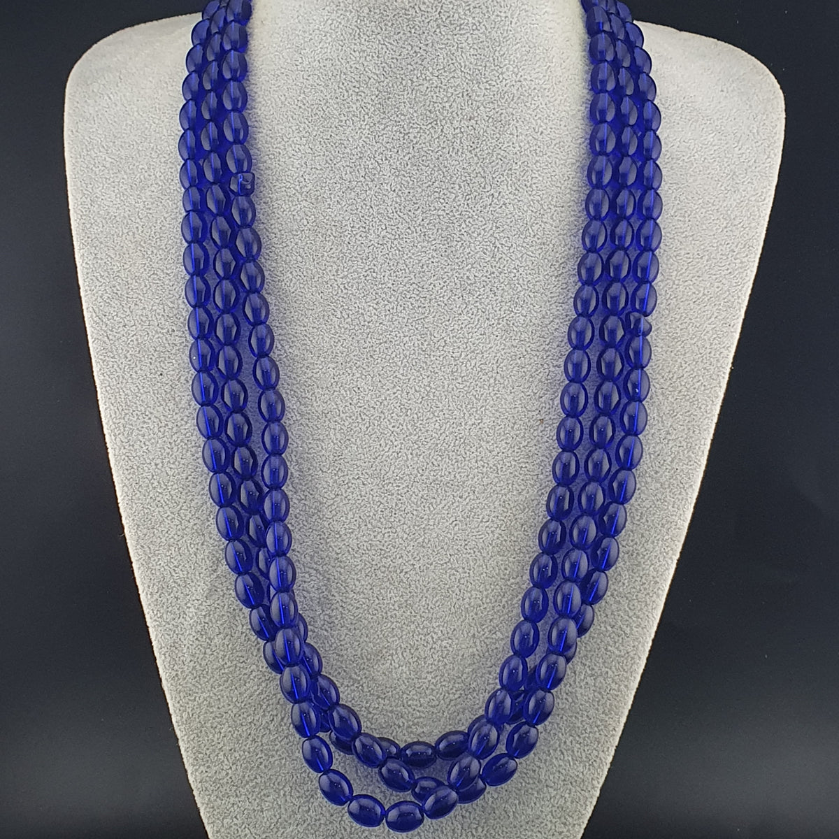 Vintage Cobalt Blue African Glass Beads Strands