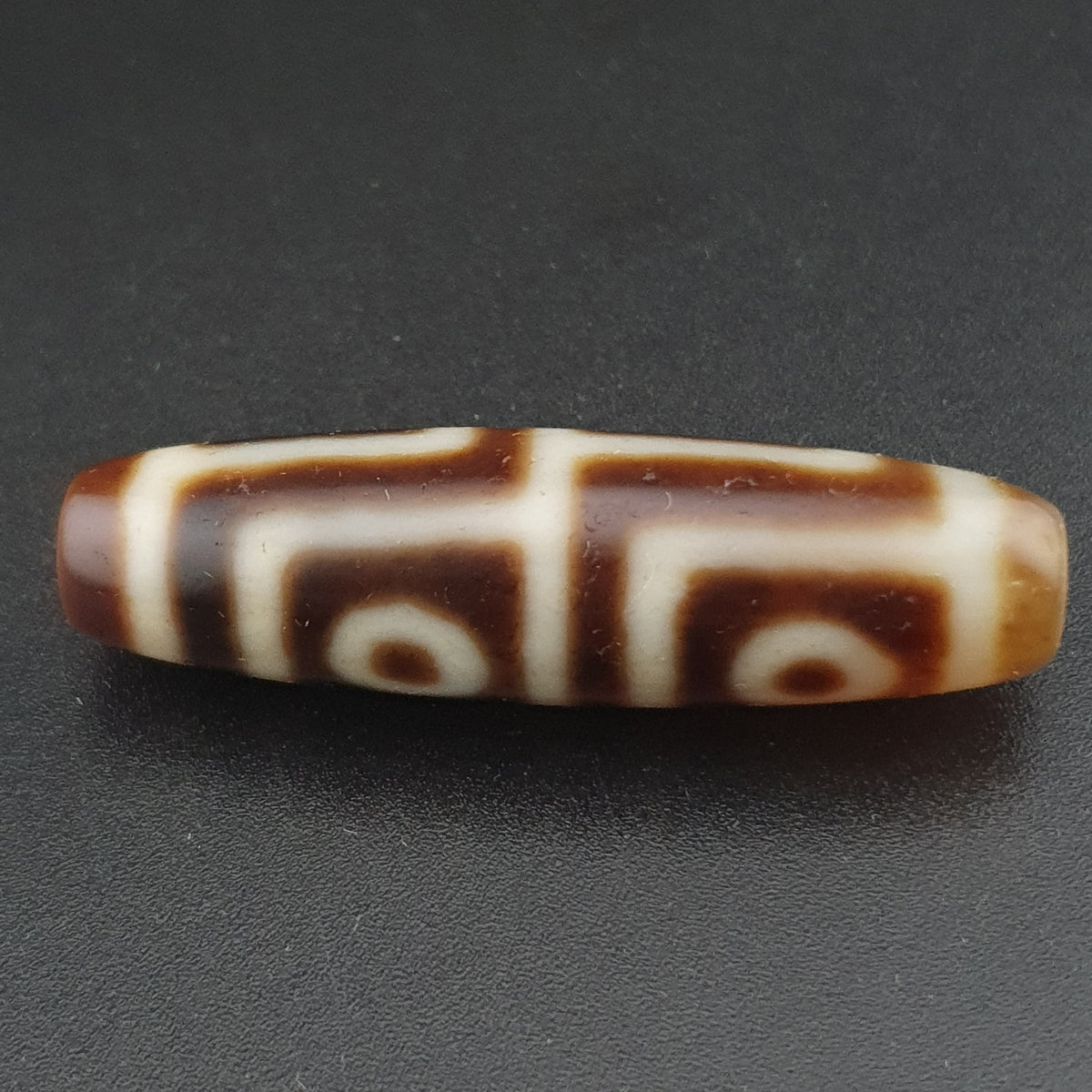 Antique Himalayan Tibetan 4 Eyes Agate Dzi Bead Amulet