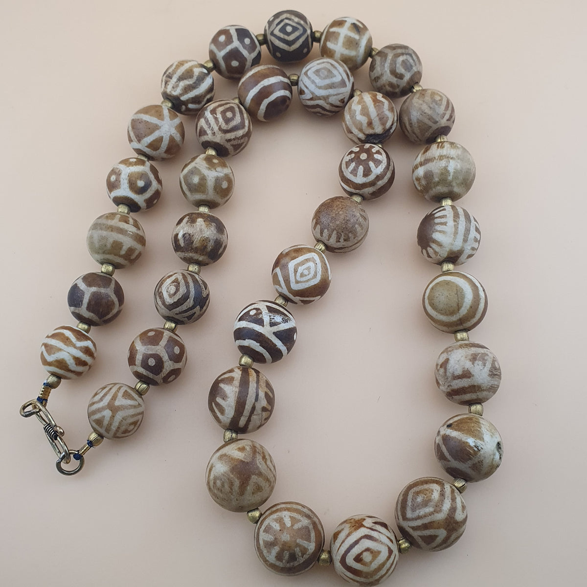 Vintage Burmesischer Halskette mit Pyu-Perlen im alten Pumtek-Stil