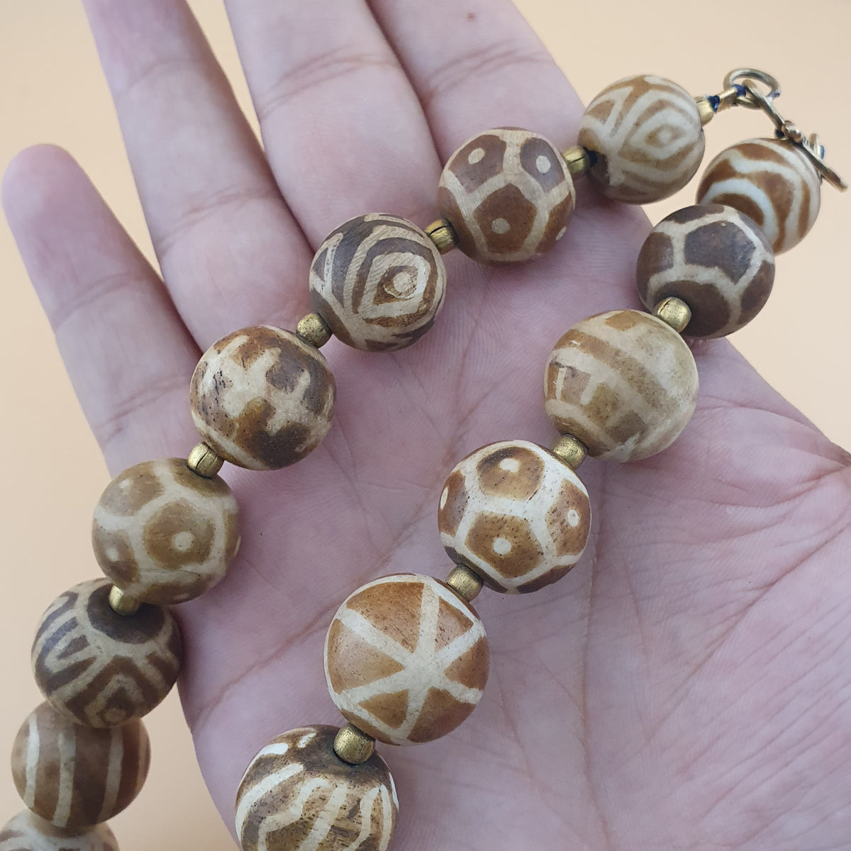 Vintage Burmesischer Halskette mit Pyu-Perlen im alten Pumtek-Stil