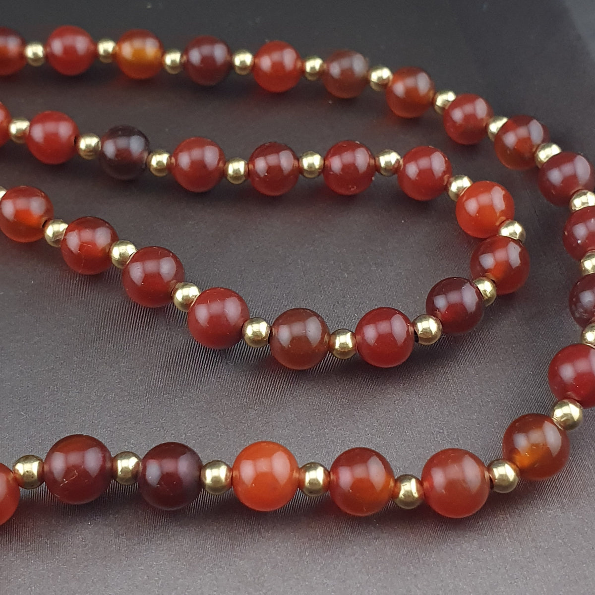 Collier pendentif Dzi en agate tibétaine Œil himalayen en agate cornaline vintage du Mali