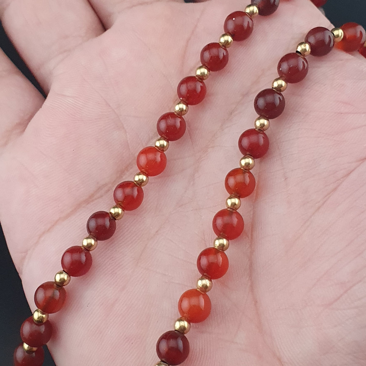 Collier pendentif Dzi en agate tibétaine Œil himalayen en agate cornaline vintage du Mali