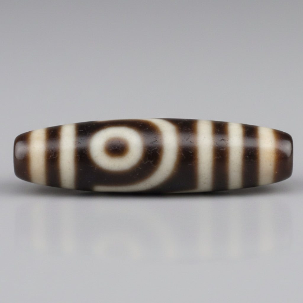 Antike 2-Augen Himalaya Tibet Achat Dzi Perle Amulett