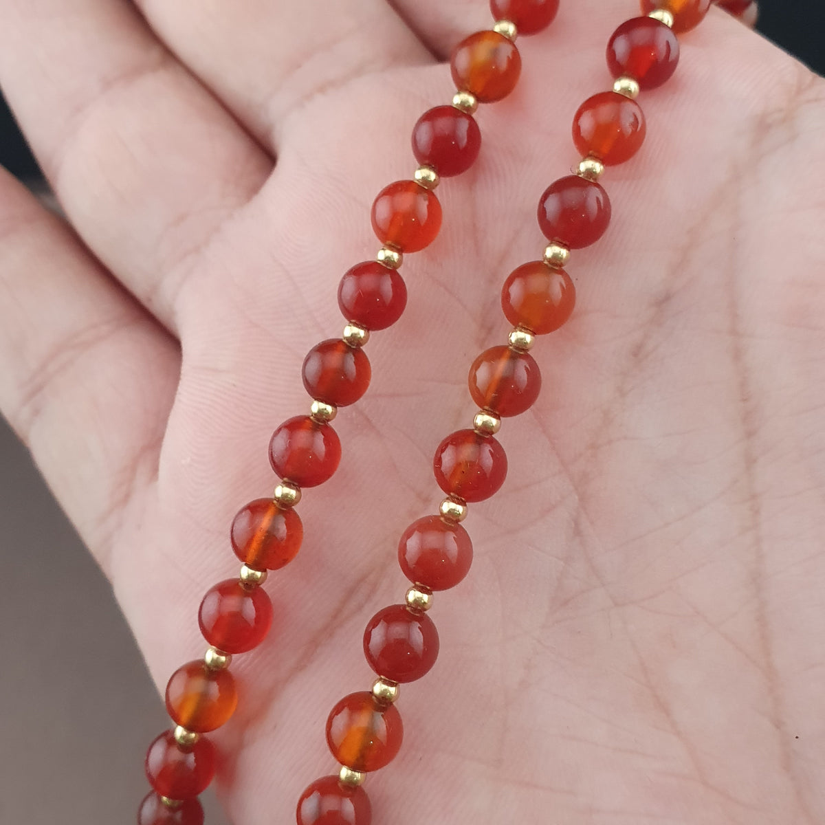 Vintage Red Carnelian From Mali With LapisLazuli Pendant Necklace