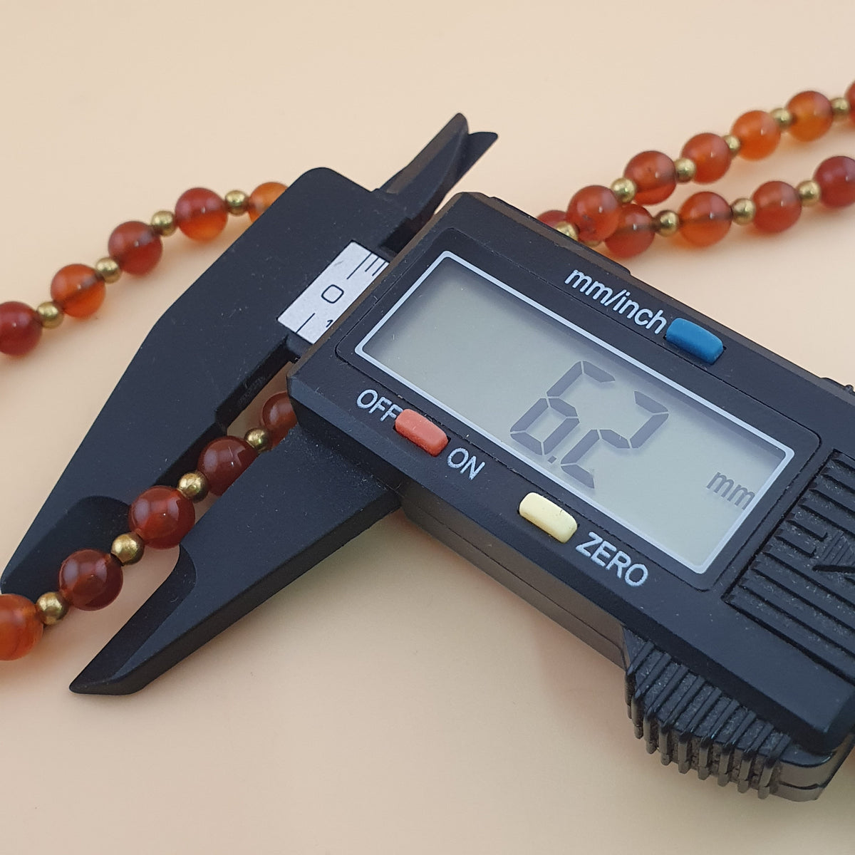Collier pendentif en agate cornaline et agate florale vintage
