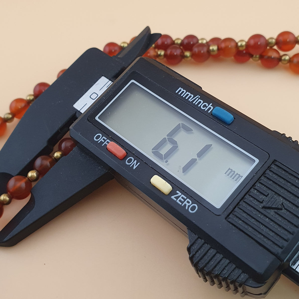 Collier pendentif en agate cornaline et agate florale vintage