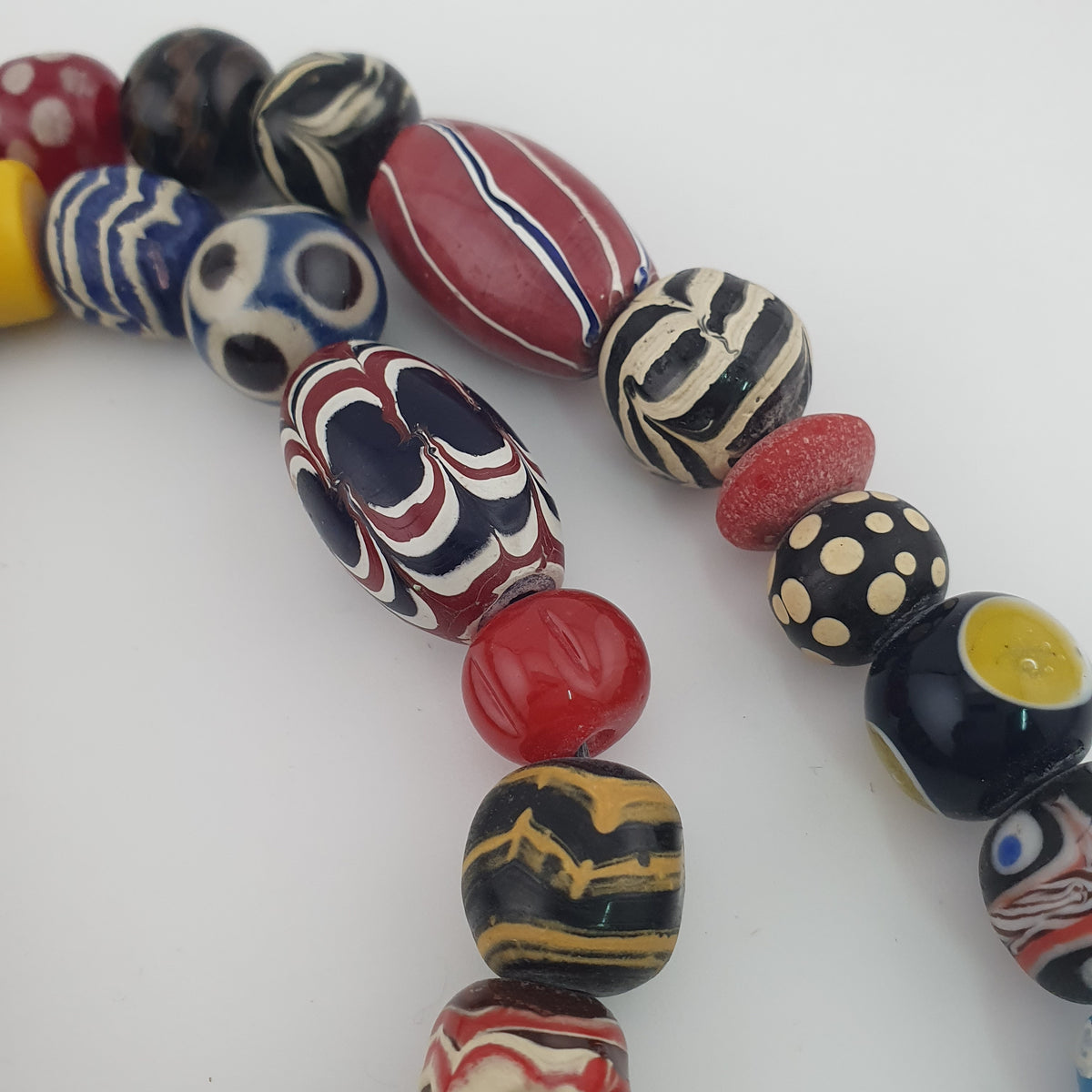 Antique Venetian Style MultiColor Mix Glass Beads Necklace