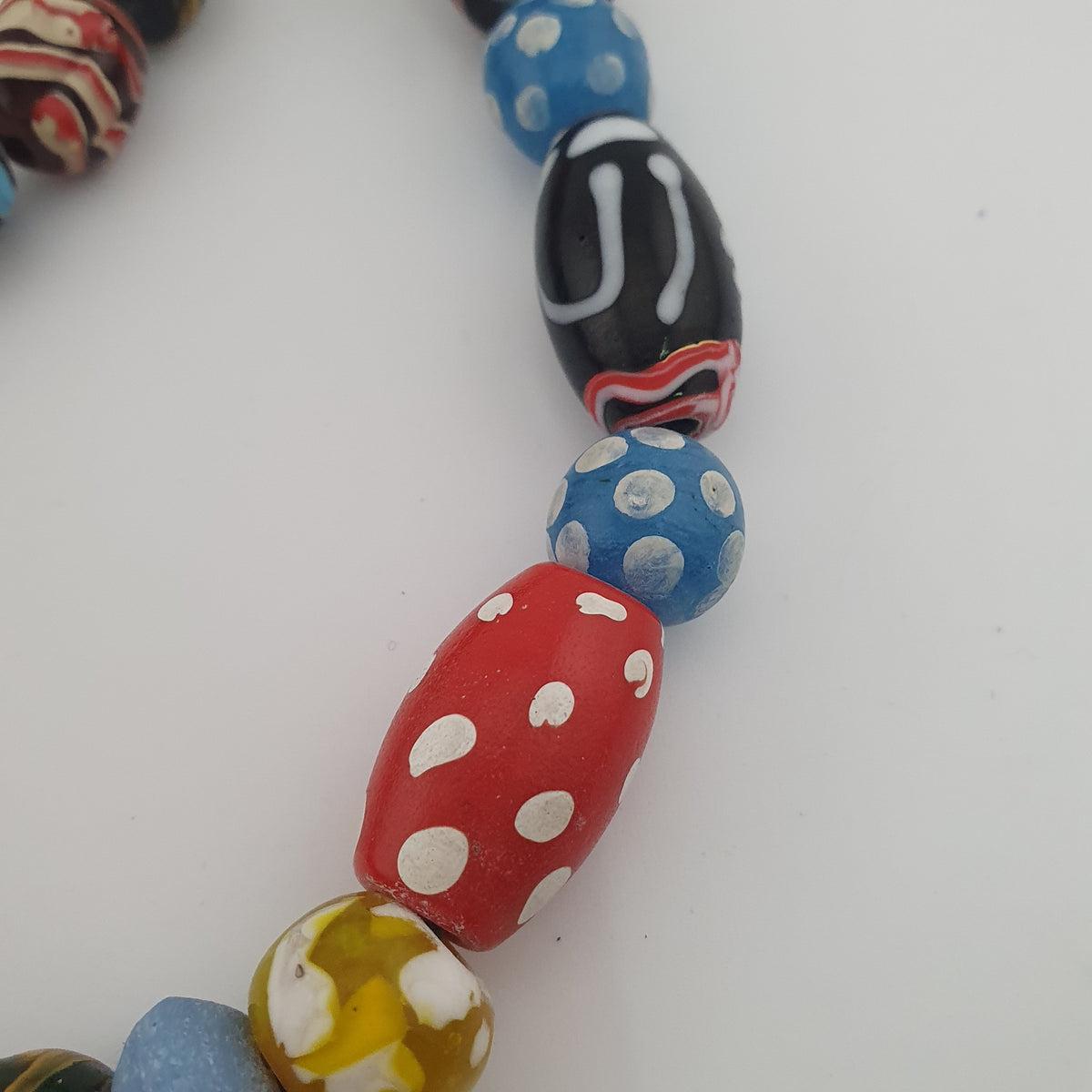 Antique Venetian Style MultiColor Mix Glass Beads Necklace