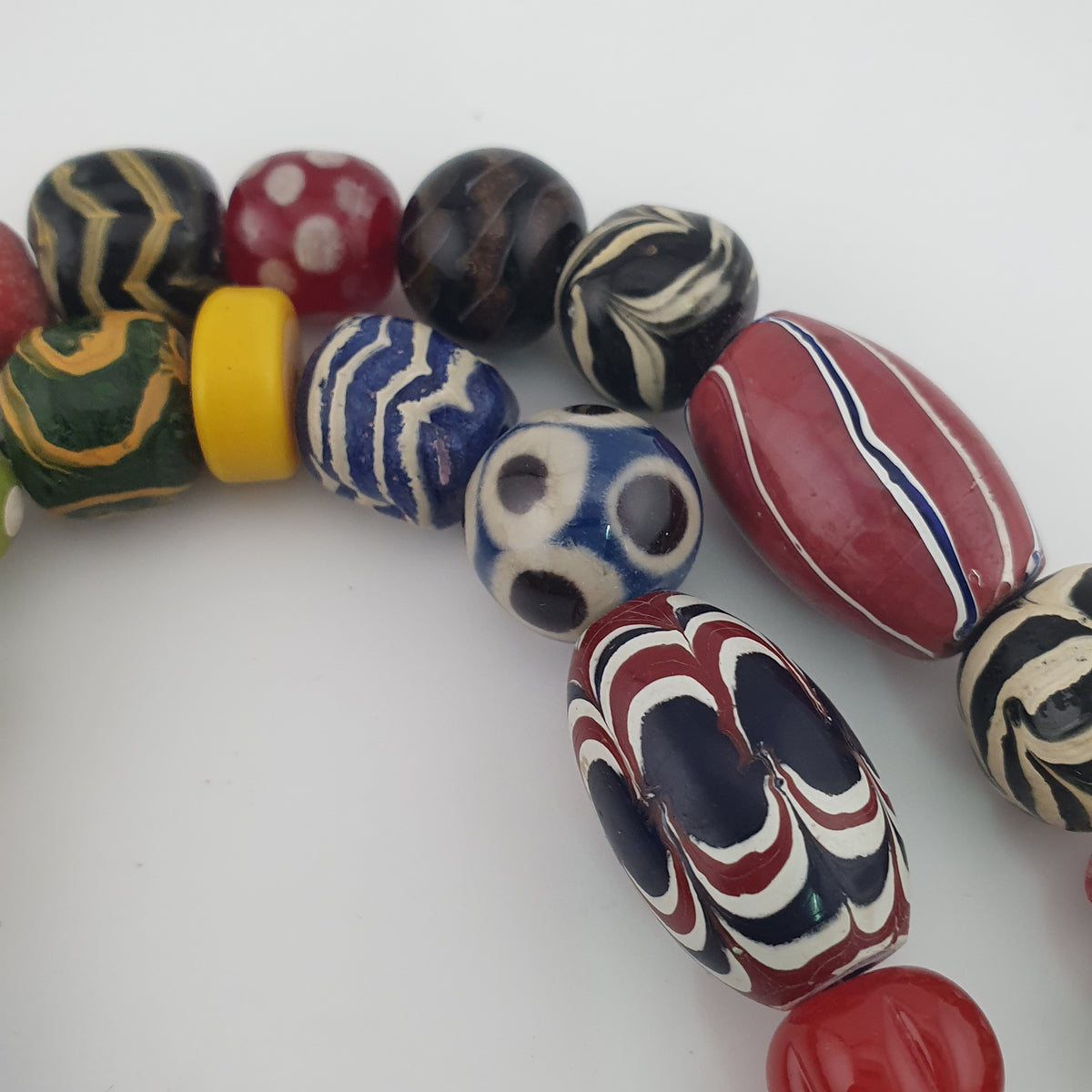 Antique Venetian Style MultiColor Mix Glass Beads Necklace